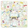 50 Papel Original para Lazer à Prova d'Água Simples DIY Caderno Manual Pintado à Mão Caderno Decorativo Material de Papelaria Adesivos para Celular