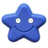 Venda Quente Desenho Animado Estrela Pvc Plano Decorativo Macio Aplique Acessórios de Cabelo Capa de Celular Estrela de Cinco Pontas DIY Acessórios de Joia