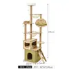 Marco de escalada para gatos transfronterizo para apartamentos pequeños, Rascador para gatos que ahorra espacio, Casa grande para gatos de nuevo estilo, Árbol para gatos de uso doméstico