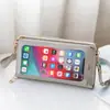 Bolsa para Teléfono Móvil para Mujer 2024 Nuevo Estilo Pantalla Táctil Simple Estudiante Uso Bolsillo con Cremallera Estilo Coreano Mini Bolso Cruzado Billetera