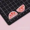 Frutas de imitación de colores, rodajas de limón y naranja, piezas de accesorio DIY para botellas de agua, fundas de teléfono, parches de resina al por mayor