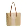 Nova Bolsa de Palha Listrada 2026 para Mulheres, Bolsa de Ombro Versátil, Bolsa Tote, Bolsa de Praia de Grande Capacidade para Férias na Beira-Mar, Trançada