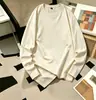 Camiseta de Manga Larga 100% Algodón para Hombre Otoño Moderna de Gama Alta Americana Holgada Casual Personalizable Uniforme de Clase para Hombre