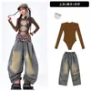 Ropa para Niñas de Jazz Danza Urbana de Moda Trajes de Presentación de Street Dance para Niños Estilo Dulce y Fresco para Grupos de Niñas Disfraces de Presentación de Baile para Niños