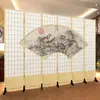 Divisória de tatami estilo japonês com pintura Ukiyo Estampa Xadrez Fundo para fotografia Tela dobrável para Casa de jujiu Bar Clube