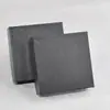 Caja de Joyería de Papel Artístico Patrón Lenny Negro, Caja de Regalo para Anillo Colgante Pendiente, Caja de Embalaje para Joyería, Caja de Joyería Negra