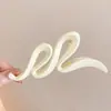 Grampo de Cabelo Elegante de Acrílico Formato Tubarão Grande Pegador para Mulheres com Acessórios de Cabelo de Luxo Adequado para Volume de Cabelo na Parte de Trás da Cabeça