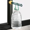 Roupas criativas penduradas Rod Indoor 8-hole Window Frame Hanging Drying Rack Dormitório Hanging Rod Travel Portable Drying Rack Rod