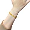 "O Que Você Quer" Novo Estilo Chinês Sem Desbotar Pulseira de Pedra Olho de Tigre Dourado Luxo Leve Versátil Pulseira Branca Feminina Presentes