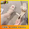 Sandalias de tacón medio simples y versátiles para mujer, sandalias de tacón grueso con punta abierta y estampado floral, nuevo modelo verano 2026