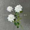 Flores Artificiales Dahlia de 3 Cabezas Paisajismo de Bodas Accesorios para Fotografía Decoración de Mesa Interior para el Hogar Flores Artificiales Listas para la Venta