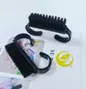 Manicure Colorida Ferramenta de Plástico Pincel Pincel Pequeno de Chifre Pincel de Limpeza Conjunto de Pincéis para Pó Ferramenta de Manicure de Unhas Descartável