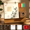 2027 Portalápices de Madera Calendario Personalizado Arte de Hierro Calendario Mensual Personalización Empresarial Impresión Publicitaria Regalo Empresarial