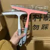 Raspador Limpiacristales para Uso Doméstico, Limpiador de Espejo de Baño y Encimera, Raspador de Silicona, Limpiacristales para Ventanas