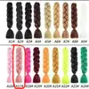 Tendencia Cuerda de Color para Rastas de Seda de Alta Temperatura Trenza de Cabello de un Solo Color Peluca de Rastas Trenzas Jumbo para Niños Cabello