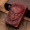 Encendedor de Palo de Rosa, Talla de Secuoya, Estilo Vintage, A Prueba de Viento, Queroseno, Tipo Rueda de Pedernal, Encendedor Personalizado
