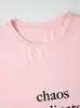 Camisa Casual de Algodón Puro para Mujer 2025, Cuello Redondo, Manga Corta, Estampada de Algodón Europeo, Americano y del Sudeste Asiático