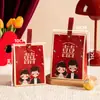 Caixa de Doces para Casamento, Caixa de Presente para Embalagem de Lembrancinha de Casamento, Caixa Vazia, Bolsa de Doces, Bolsa Vermelha de Casamento de Luxo