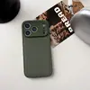 Funda de Teléfono Móvil de Cuero Liso con Patrón de Hoyos de Luna Adecuada para Apple 17Promax Tendencia 16 Cubierta Protectora Anti-Caídas 11 Color Puro 15Pro