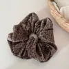 Diadema Vintage Estampado de Leopardo con Sensación de Lujo de Alta Gama para Otoño e Invierno, Diadema de Corona Alta de Esponja de Terciopelo, Pinza para el Cabello Estilo Hong Kong