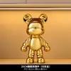 Figurilla de Oso Violento Adorno Pequeño para Sala de Estar, Lujo Ligero de Gama Alta Decoración para Mueble de TV, Gabinete de Vino, Gabinete de Exhibición, Artefacto para Estabilidad Emocional