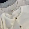Estilo Suave Coreano Ruiyi! Novo Cardigan de Tricô Versátil Casual com Gola Redonda, Botões e Manga Longa Outono 2026 para Mulheres