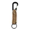 Chaveiro de caminhada ao ar livre fivela de montanhismo em forma de D anel de metal guarda-chuva corda tecida fivela de chave multi-cor opcional
