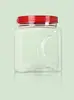 Latas de Plástico de Grau Alimentício para Ração Animal de Grande Diâmetro com Tampas de Grande Capacidade para Castanhas de Caju e Pistache Latas Seladas de Fácil Abertura