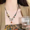 Collar de Perlas Cosidas en Forma de Corazón, Accesorio Hip-Hop Ins de Verano, Cadena para Clavícula de Lujo Ligero de Nicho Inspirada en Diseñador para Mujeres