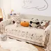 Towel de Sofá de Sala de Estar de Dibujos Animados Lindos Toalla de Sofá de una Pieza Todo Incluido Tela Cubierta Cubierta de Sofá Universal de Cuatro Estaciones de Chenilla