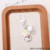 Chaveiro Pingente de Ovelhinha Fofa com Miçangas Perler Acessórios DIY Criativos Ano do Carneiro Chaveiro de Desenho Animado Pequeno Presente Pingente para Bolsa Feito à Mão