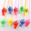 Silbato Sonriente de Plástico Silbato de Fútbol de la Copa Mundial Silbato de Árbitro Regalo para Niños Accesorios de Animación Juguetes de Puesto