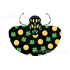Fábrica de Chales con Capa Estampada para el Día de San Patricio Personaliza Varios Colores de Capas con Cordones y Capuchas