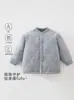 Roupa Acolchoada para Recém-Nascido 160g Classe A Sem Ossos Jaqueta Acolchoada de Outono/Inverno para Bebê Top Quente com Bordado de Coelho para Bebê