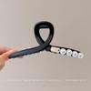 Pinza para el pelo de celebridad de internet para primavera y verano, nuevo clip grande de tiburón, pasador para cabello con mucho volumen, pinza simple para la parte posterior de la cabeza, accesorios para el cabello, tocado