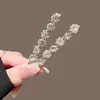 Pasador de Pelo Estilo K-Pop con Pedrería Austriaca, Pasador de Presión, Pinza para Fleco, Pedrería de Cristal, Pinza Lateral de Dulce y Fresco Temperamento de Hada