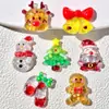 Homem de Gengibre de Natal Lantejoula Luminosa Alce Criativo DIY Grampo de Cabelo Corrente de Celular Chaveiro Pingente de Copo de Água Adesivo