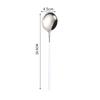 Cuchara coreana de acero inoxidable 304, cuchara de mango largo, cuchara para bibimbap, cuchara para helado, cuchara de postre, acero inoxidable, alto valor de color