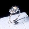 Anillo del Joker de moda nuevo y caliente Europa y Estados Unidos transfronterizo acero inoxidable gota de agua diamante anillo ajustable lujo ligero nicho