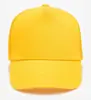 2025 sombrero amarillo pequeño para niños de algodón de cinco piezas sombrero de malla estudiantes de primaria casco de seguridad de semáforo sombrero publicitario sombrero de malla se puede bordar