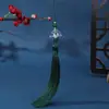 Campanilla de Viento de Acrílico Borlas para Sombrero Estilo Chino Color Sólido Poliéster Borlas Colgantes Amuletos Brocado Cantante Hanfu Accesorios para Joyería DIY