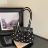 Bolsa de Cubo Fresca y Dulce al por Mayor para Mujer, Bolso de Hombro Plegado de Lunares Nuevo Otoño 2026, Bolso de Axila para el Trabajo
