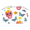 Capas Halloween Negras Unisex para Niños Hechas a Medida de Fábrica con Estampado de Calavera y Cordón, Ropa Estilo Europeo y Americano