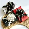 Amazon Transfronteiriça 50 # Bola de Fio de Tinta com Borda Dourada Grande Flor, Decoração de Presente de Natal Festivo Flor Esférica Puxada à Mão