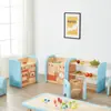 Centro de Educação Infantil para Crianças de 1 a 3 Anos, Mobiliário de Jardim de Infância, Mesas e Cadeiras de Madeira Maciça com Cobertura Macia, Área Educacional, Conjunto de Brinquedos