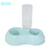 Bebedouro Duplo Automático para Pets Transfronteiriço Atacado Garrafa de Água com Reabastecimento Automático para Cães Gatos Tigela de Alimentação para Pets