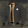 Chaqueta de Vuelo Nueva para Hombre Primavera/Otoño Chaqueta de Motociclista Cuello Alto Cremallera Chaqueta de Béisbol Chaqueta Cortavientos de Moda para Ciclismo