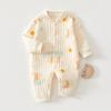 Macacão Quentinho para Bebê Outono e Inverno Roupas Acolchoadas de Algodão para Bebê Macacão Recém-Nascido Espessado Algodão de Ar Pijama Roupa de Inverno
