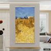 Pintura de Decoração de Entrada do Nascer do Sol de Monet Pintura Famosa Mundialmente Sem Moldura Pano para Pendurar Céu Estrelado de Van Gogh Pintura de Pendurar para Corredor Corredor Tapeçaria
