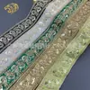 Cinta Bordada de Código de Barras con Cuentas Huwei Estilo Étnico Dai Encaje Hanfu 4.5CM de Ancho Accesorios para Ropa Infantil
